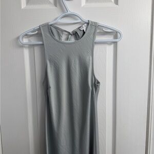 House of Harlow 1960 Grey Silver Sleeveless Satin Slip Maxi Dress XS